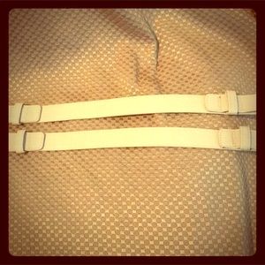 Miche cream handles for all size purses.